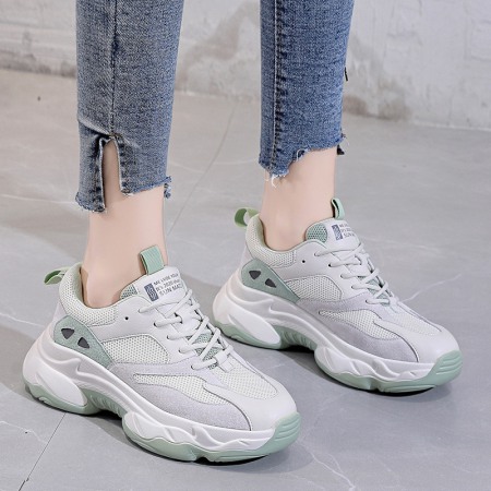 Women's Spring New Shoes Thick-Soled Sports Casual Shoes